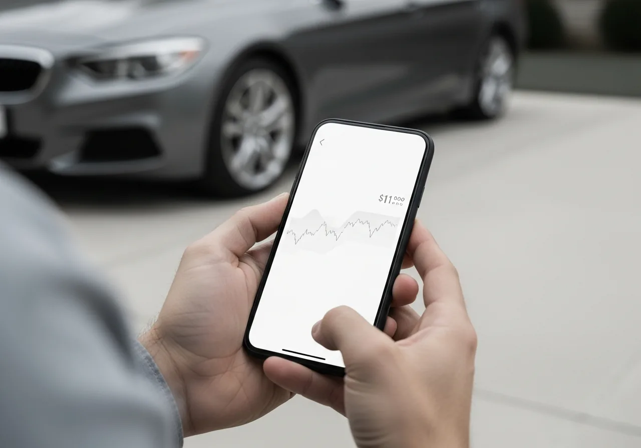 An instant market-based estimate on your phone, next to your car