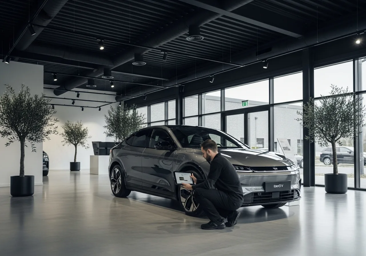 A specialist confirming the offer with a quick in-person inspection